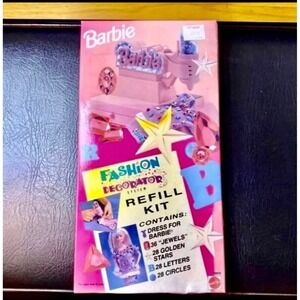 Retro 1993 Barbie Fashion Decorator Refill Kit